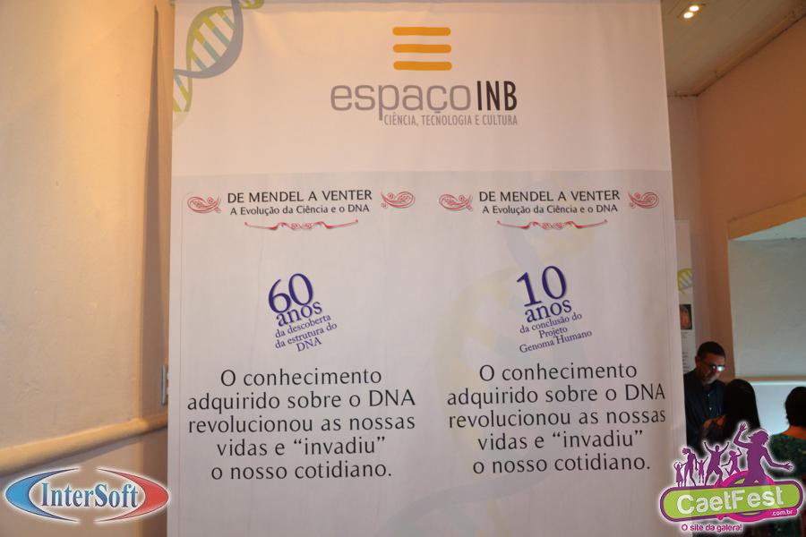 A exposição comemora os 60 anos da descoberta da estrutura do DNA e os 10 anos da conclusão do Projeto Genoma Humano