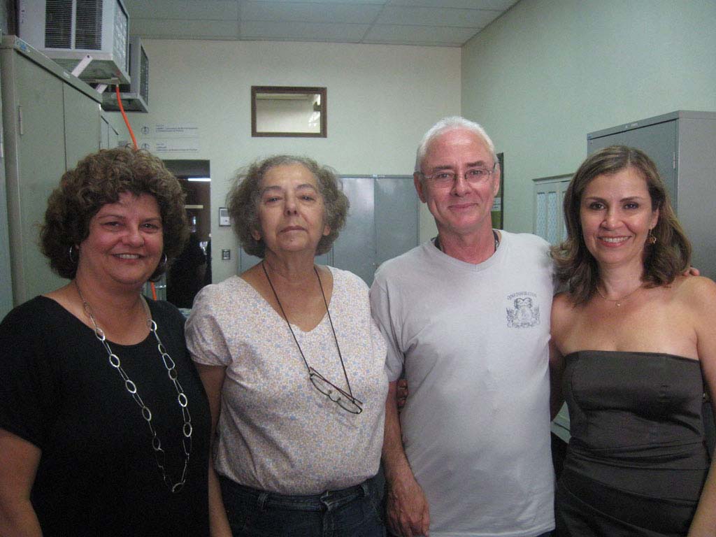 Com os Professores Rachel Gagliardi, Marly Cruz Veiga e Waisenhowerk Vieira de Melo.