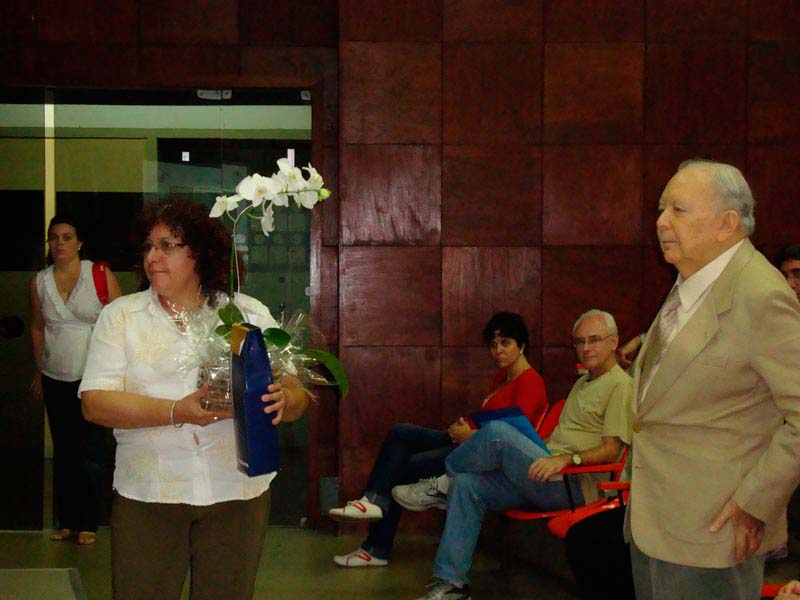 Homenagem pela Profa. Sônia Barbosa ao Prof. Wladimir