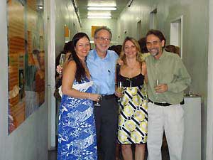 Israel, Leila e os ex- Profs. Jorge Jose de Carvalho e Penha Cristina Barradas Daltro-Santos.